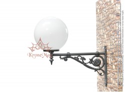 Kerti Diszes Öntöttvas Falikar, Lámpa ME550 GLOB400