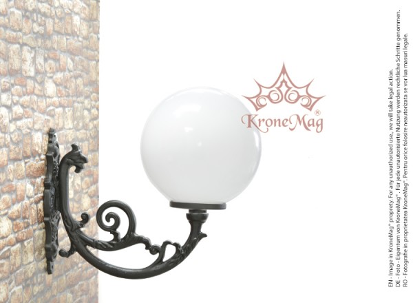 Öntöttvas Fali Lámpa ME503.GLOB400