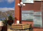 Köztéri Parki Fém - Öntöttvas Lámpaoszlop Kandeláber VILLA-41