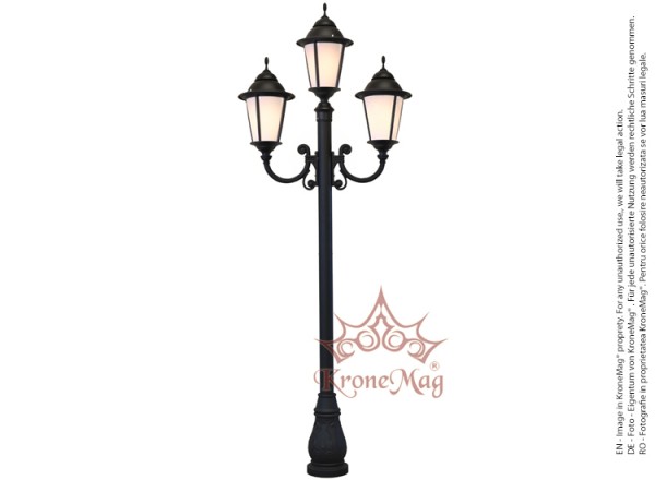 Kültéri, Parki Fém-Öntöttvas Kandeláber M187-21