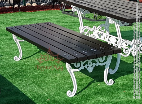 Kültéri, Utcai Támla nélküli Pad - LYON-FR