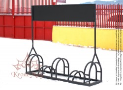 Kültéri Kerékpártároló Reklámhordozós BIKE-5P