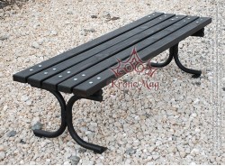 Kültéri, Parki Támla nélküli pad INEU-OR