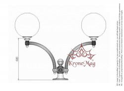 Kültéri Öntöttvas Állólámpa SI-940H GLOB300