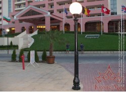 Kerti, Teraszi Öntöttvas Kandeláber H-1