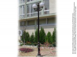 Kerti, Teraszi Fém-Öntöttvas Kandeláber VILLA-2