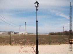 Köztéri Parki Fém - Öntöttvas Lámpaoszlop Kandeláber 2PP