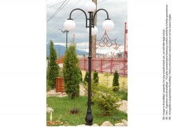 Kültéri, Parki Fém-Öntöttvas Kandeláber UNIO-M87 CS 31