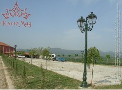 Köztéri Parki Öntöttvas Kandeláber 1K-C2