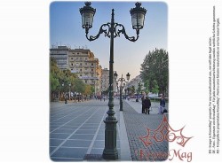 Köztéri Parki Öntöttvas Kandeláber D1-S2