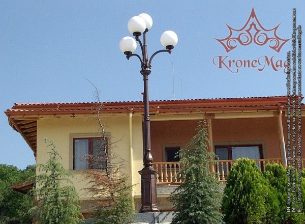 Köztéri Parki Öntöttvas Kandeláber DH-N3