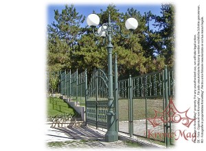 Köztéri Parki Öntöttvas Kandeláber G3-S3