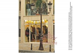 Köztéri Parki Öntöttvas Kandeláber M1H1-S2