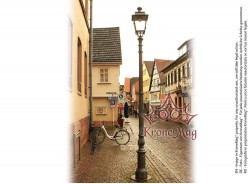 Köztéri Parki Öntöttvas Kandeláber B1-1b