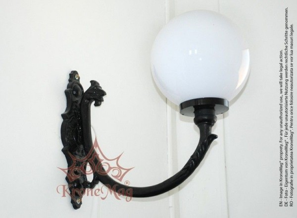 Közvilágítási Öntöttvas Fali Lámpa ME503L GLOB300